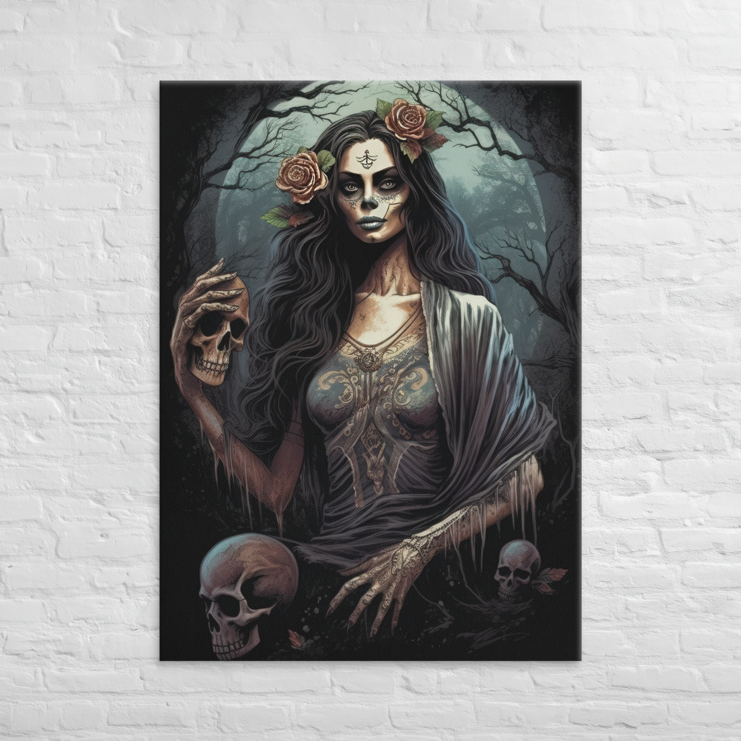 Eclipse of Elegance: Sugar Skull Art