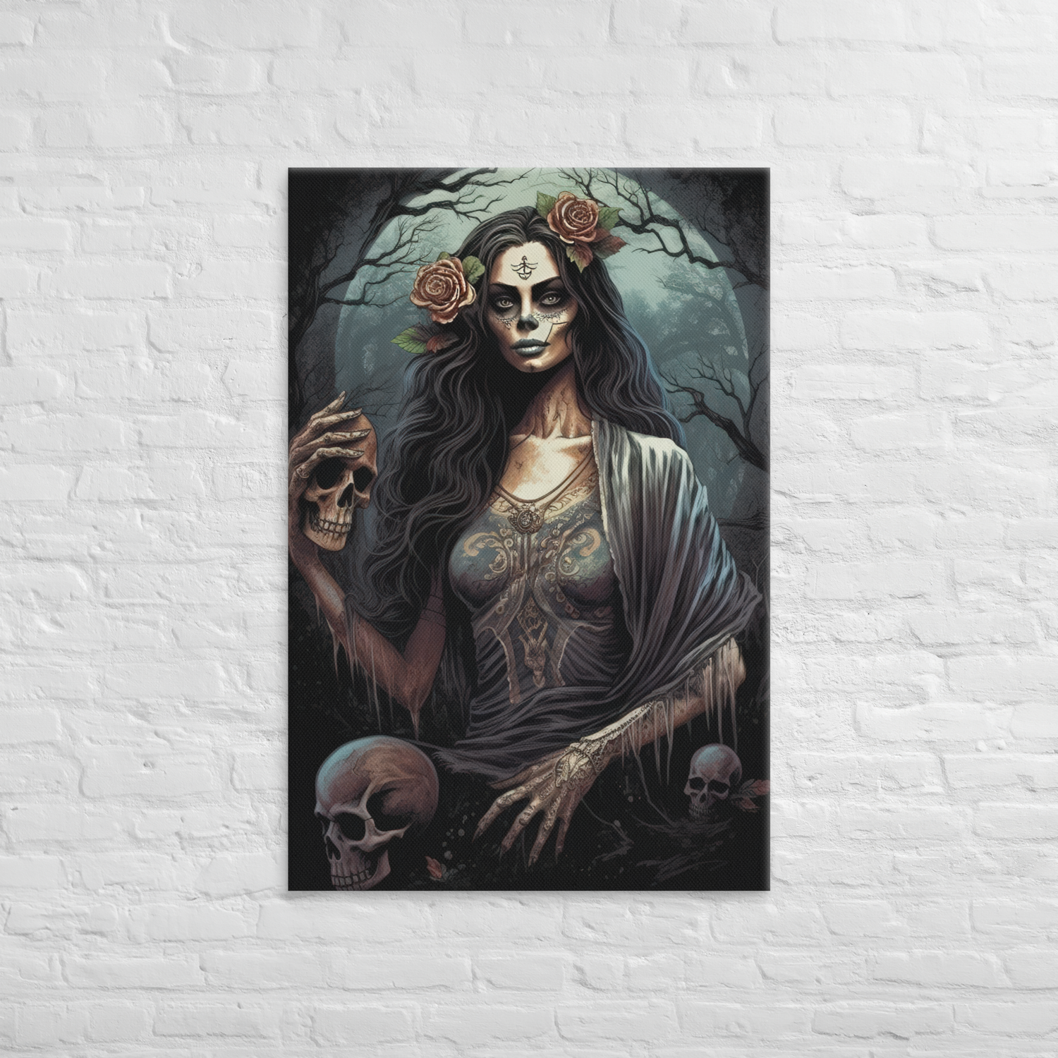 Eclipse of Elegance: Sugar Skull Art
