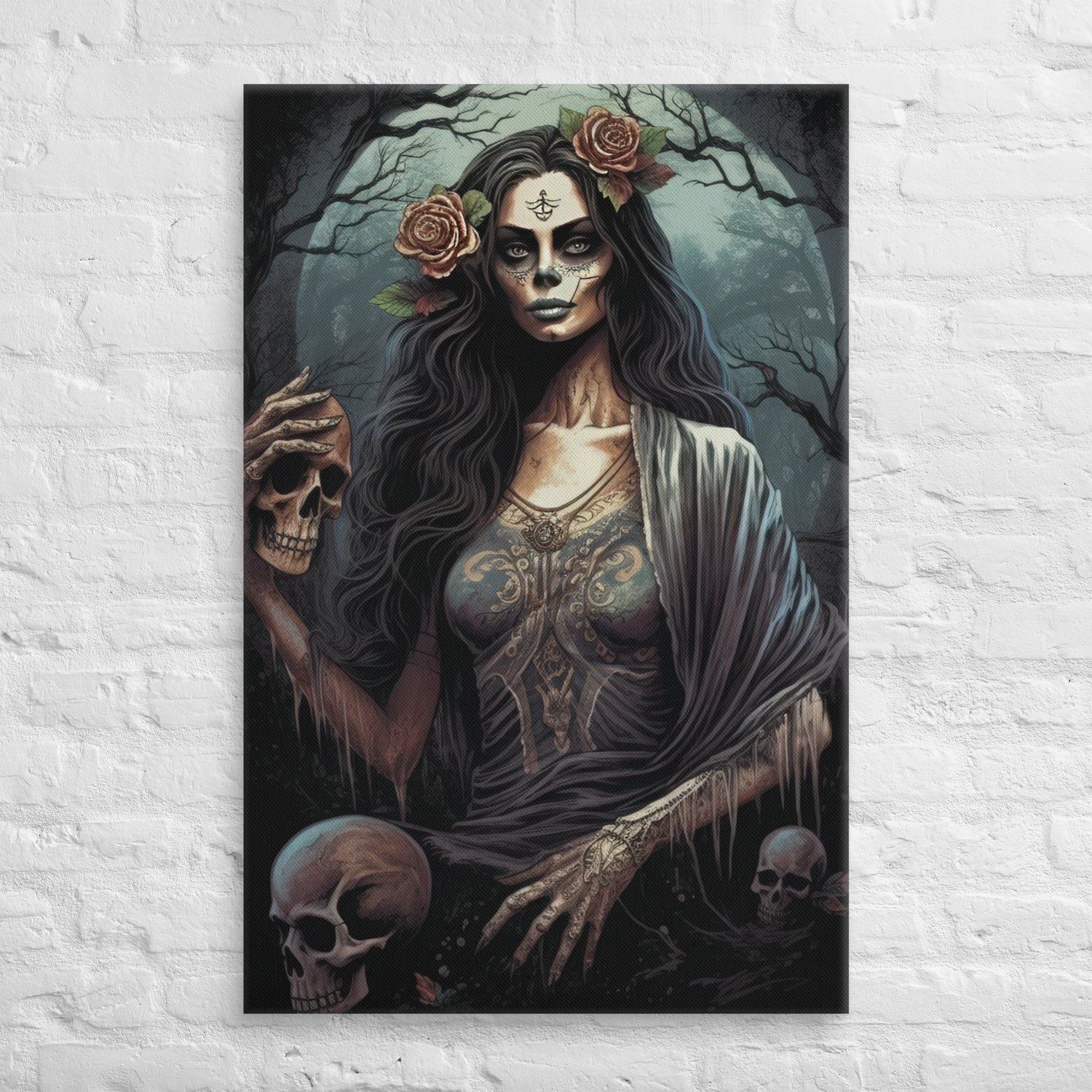 Eclipse of Elegance: Sugar Skull Art