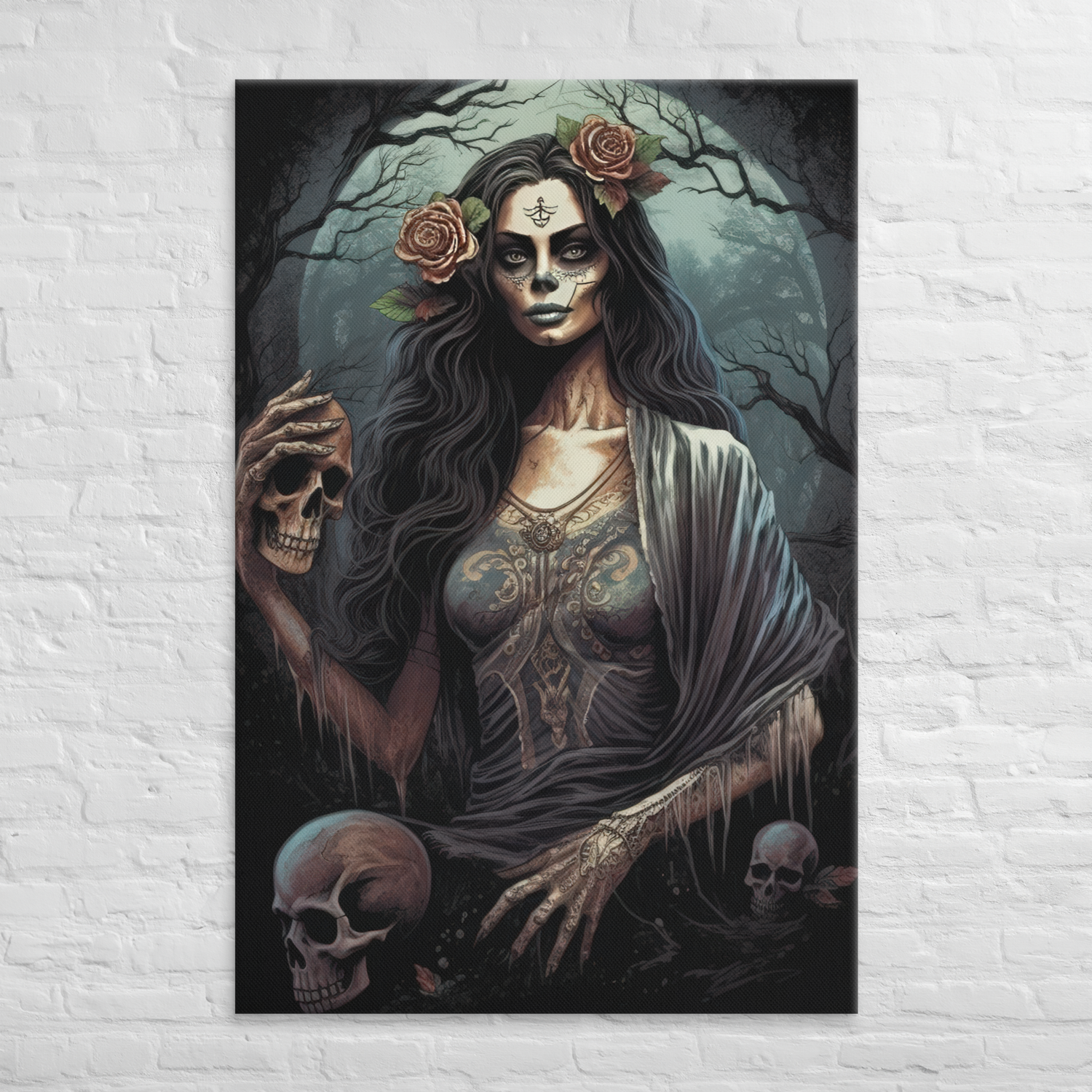 Eclipse of Elegance: Sugar Skull Art