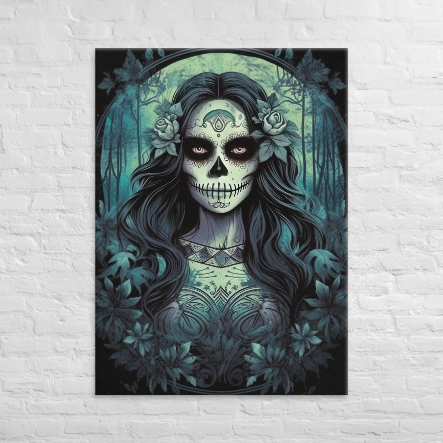 Lunar Grace: Enigmatic Sugar Skull