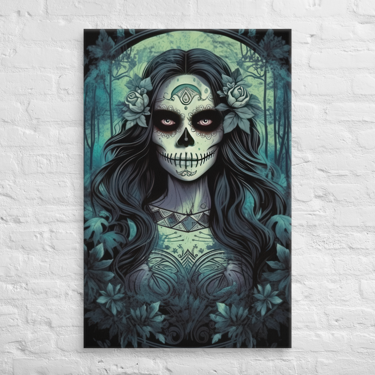 Lunar Grace: Enigmatic Sugar Skull