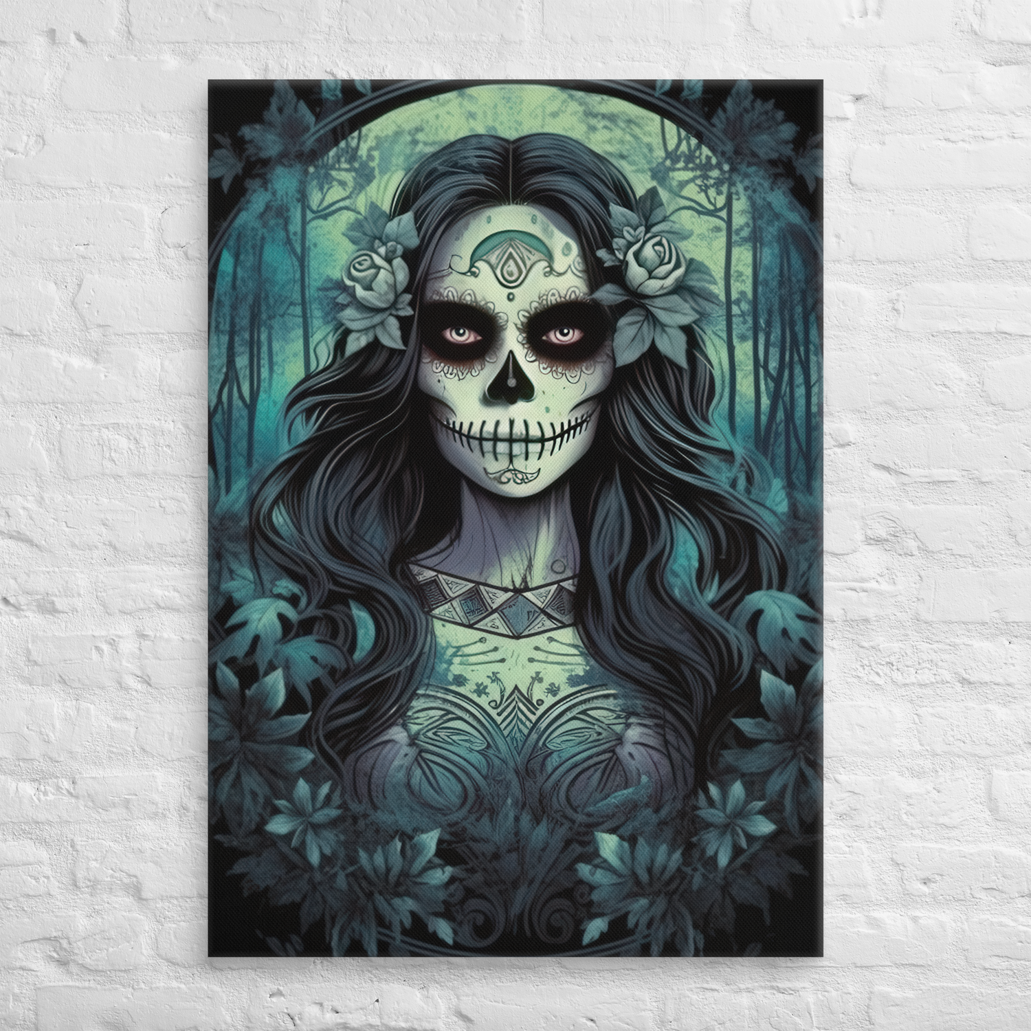 Lunar Grace: Enigmatic Sugar Skull