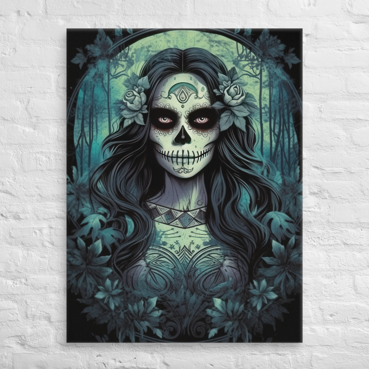 Lunar Grace: Enigmatic Sugar Skull