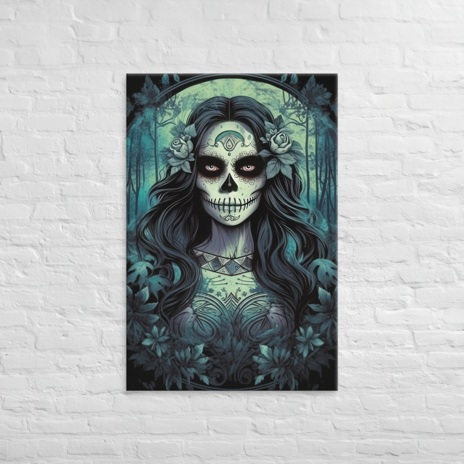 Lunar Grace: Enigmatic Sugar Skull