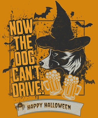 Now the Dog can&#39;t Drive Halloween Edition