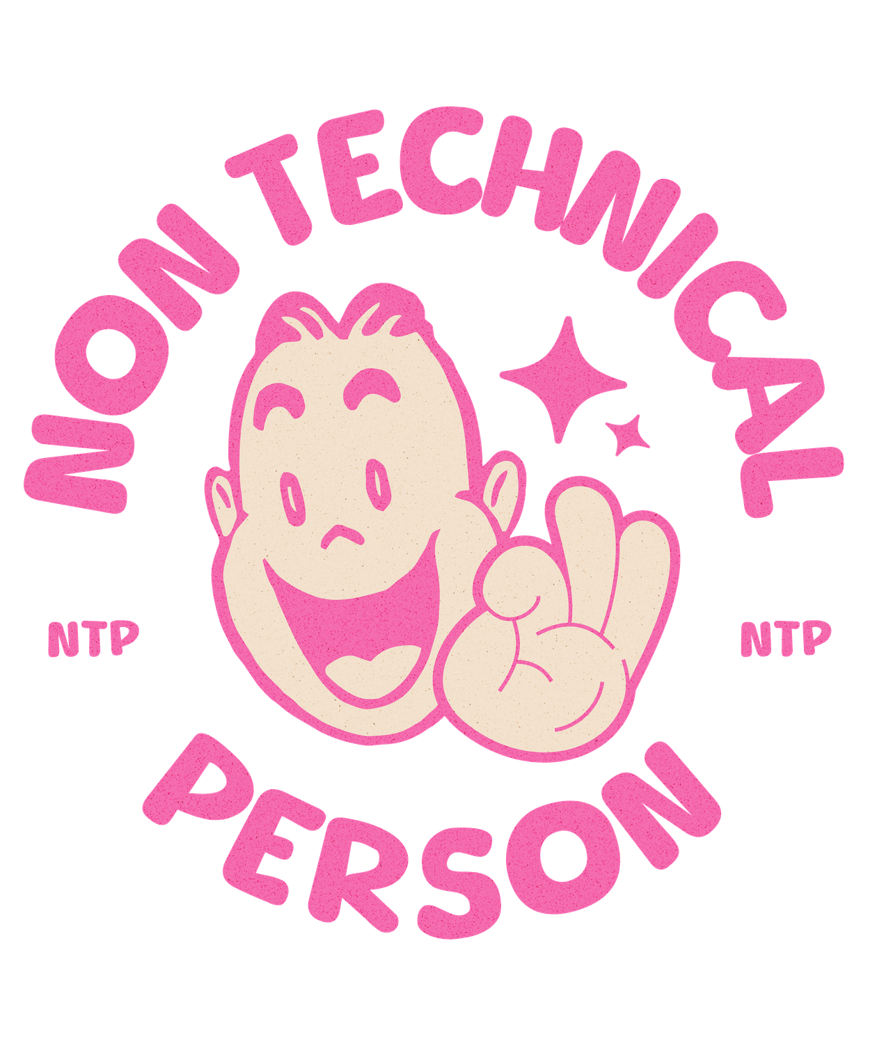 Non Technical Person Pink