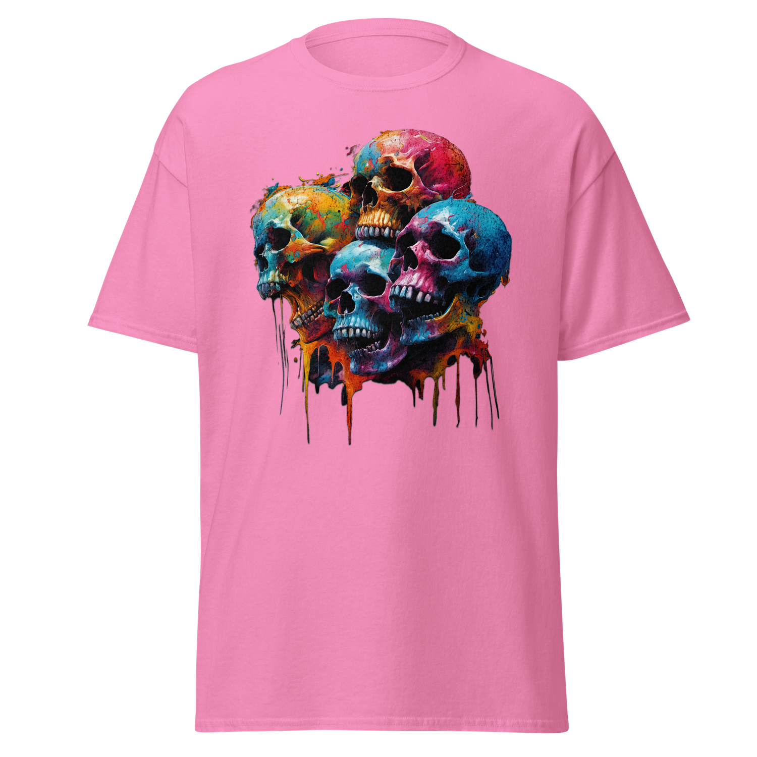 Skulls Screaming Color in the Night