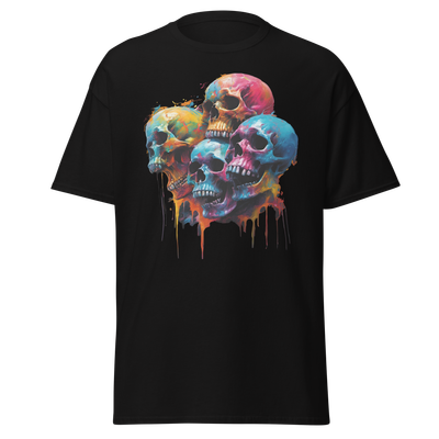 Skulls Screaming Color in the Night