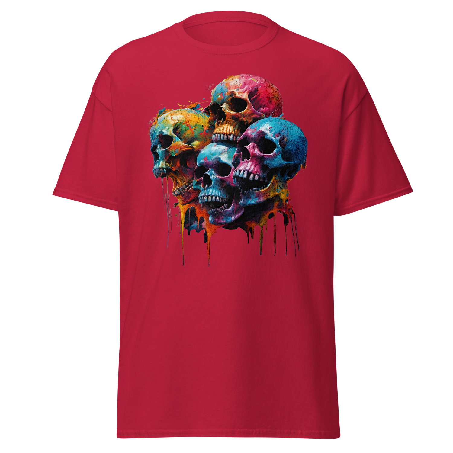 Grunge-Skulls Screaming Color in the Night