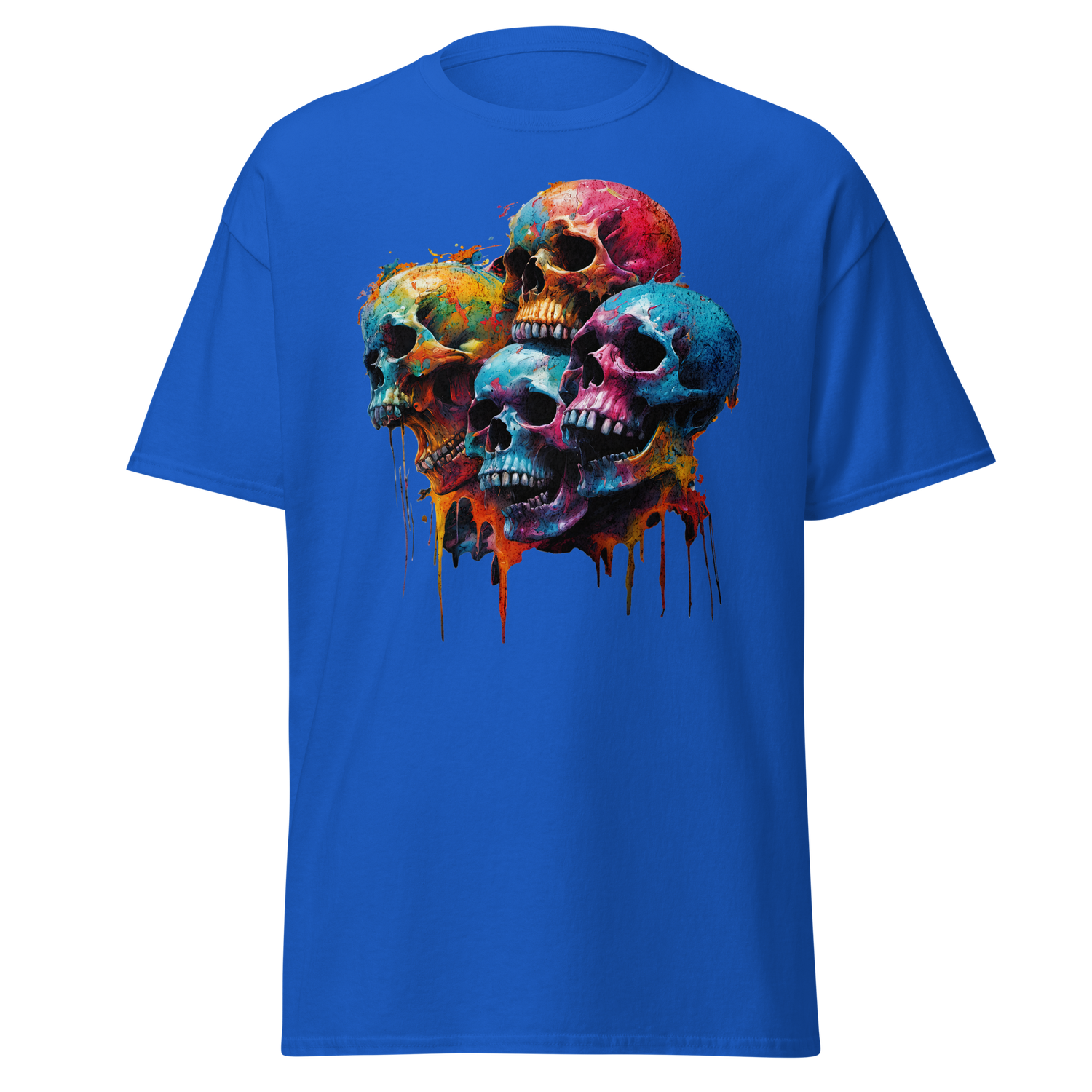 Grunge-Skulls Screaming Color in the Night