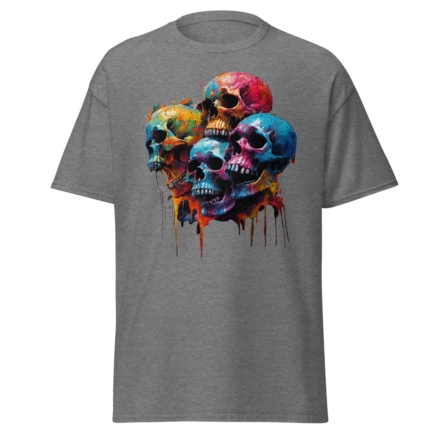 Grunge-Skulls Screaming Color in the Night
