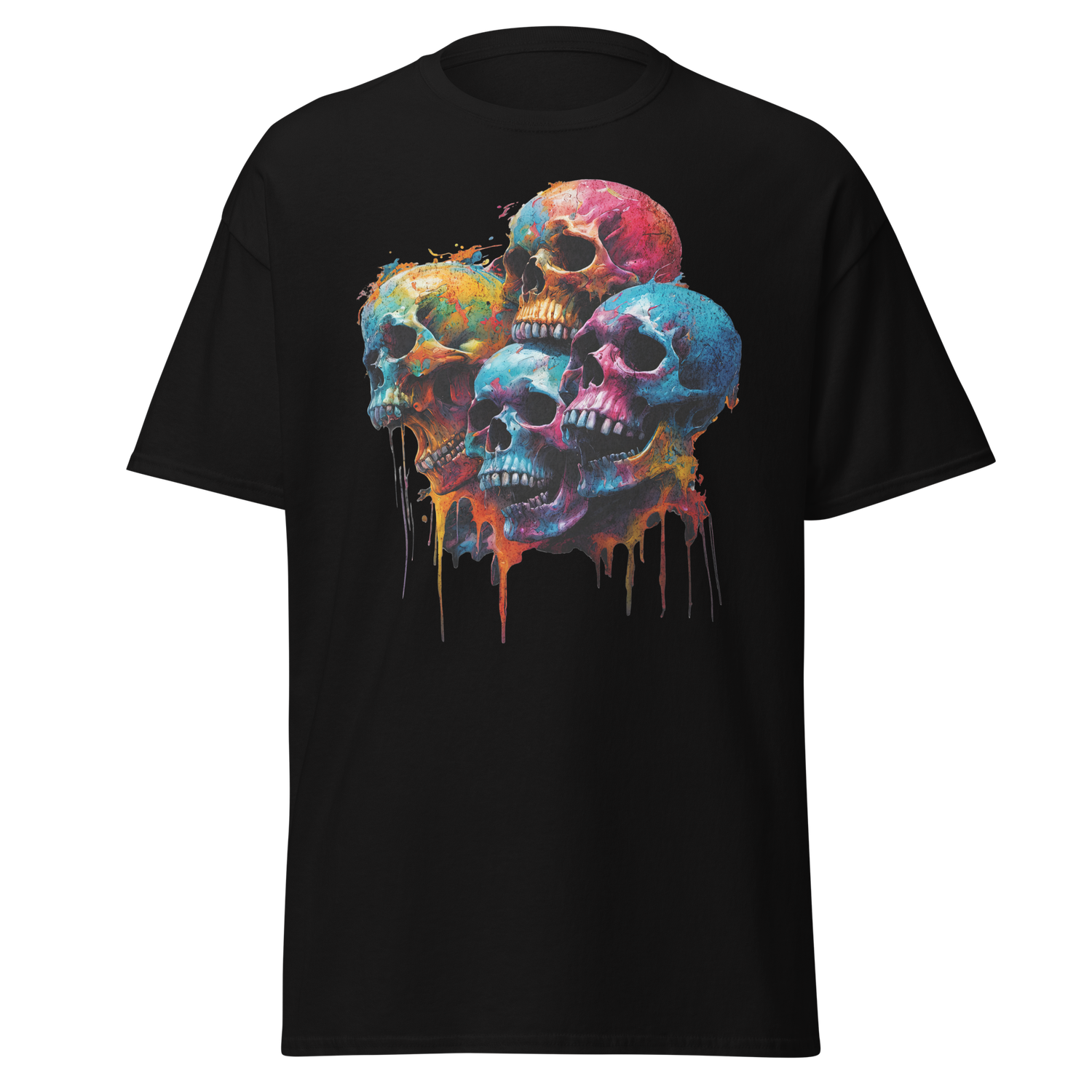 Grunge-Skulls Screaming Color in the Night