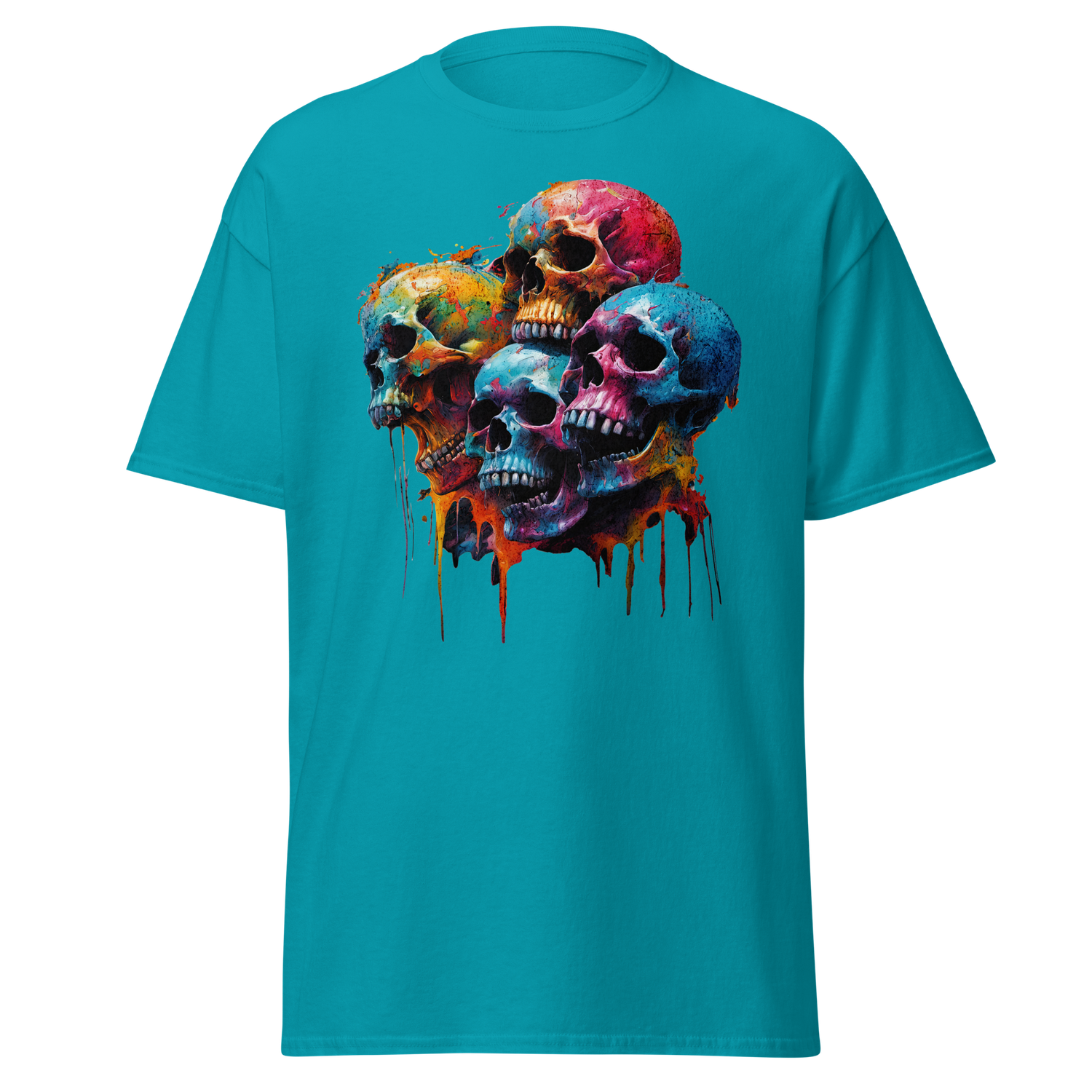 Grunge-Skulls Screaming Color in the Night