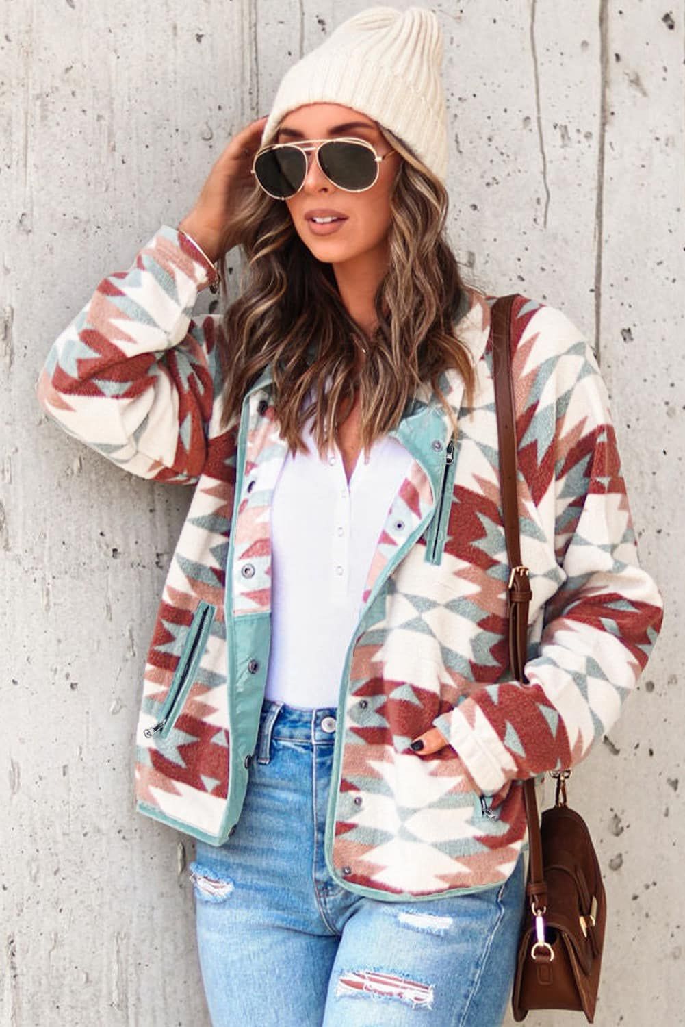 Aztec Print Jacket