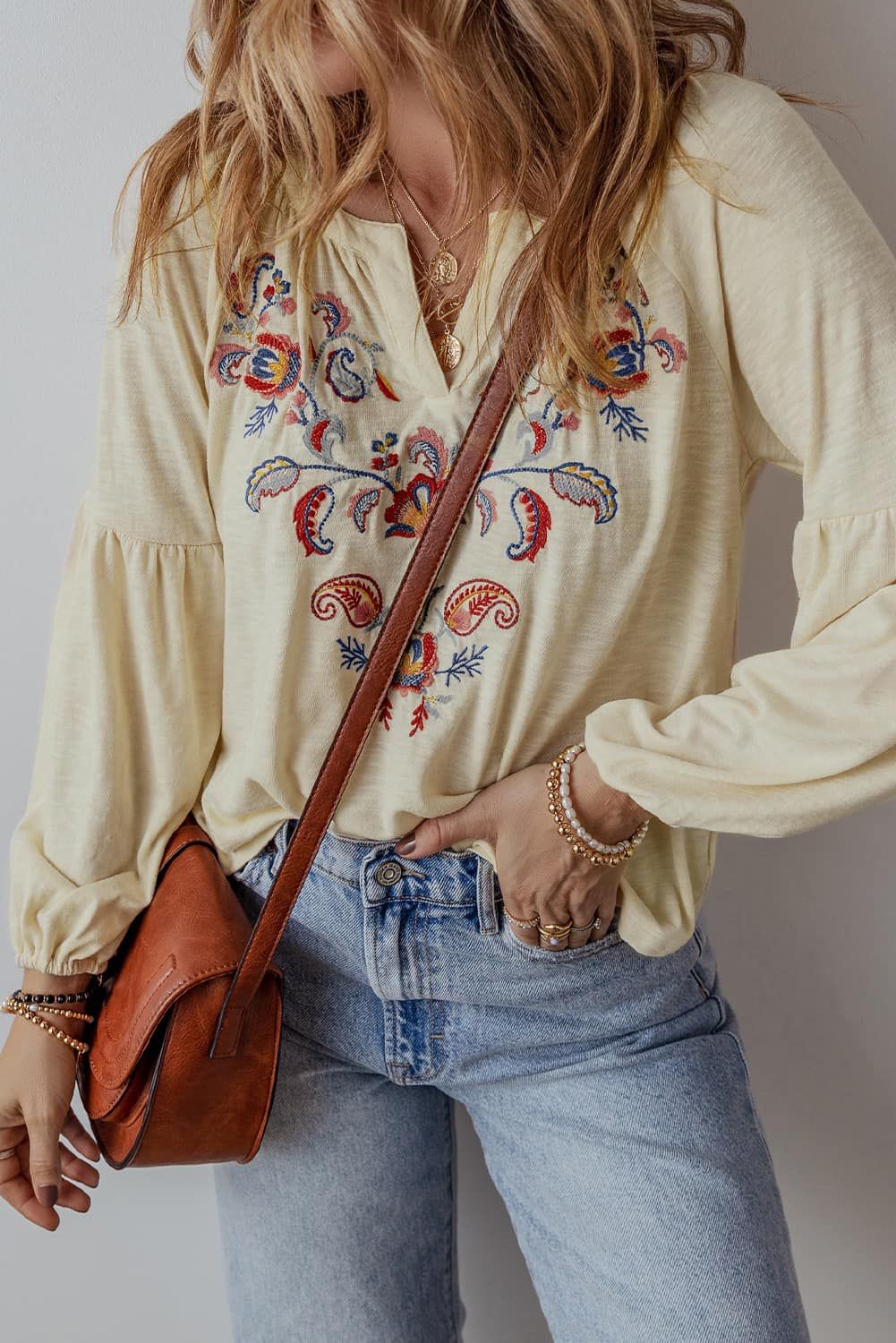 Floral &amp; Paisley Blouse