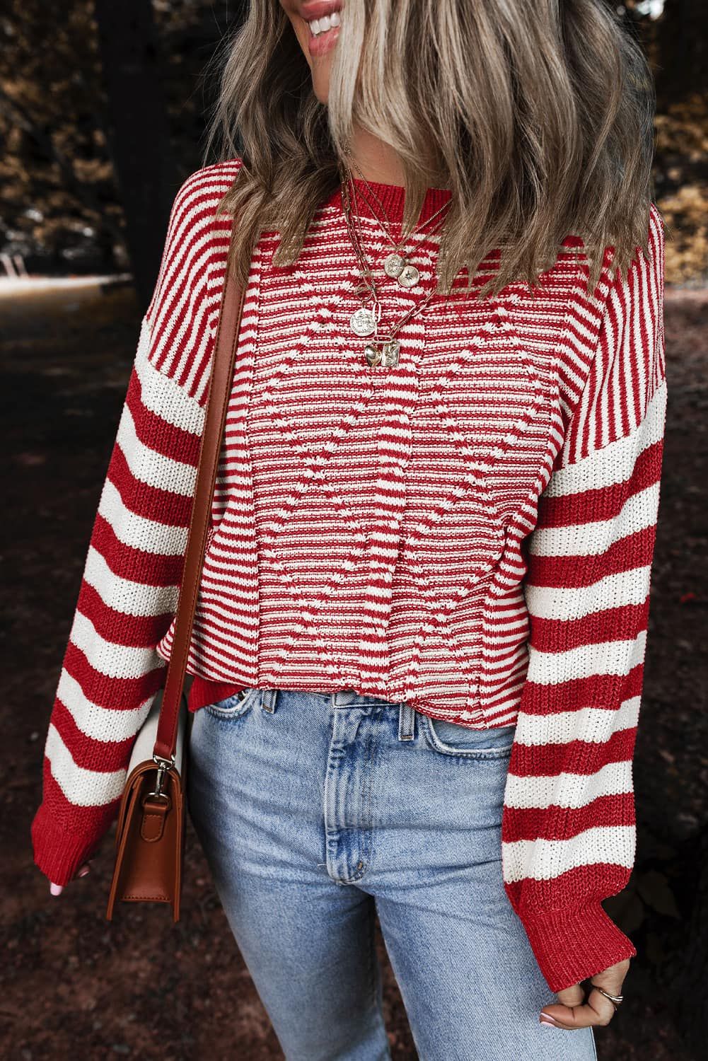 Geometric Striped Sweater