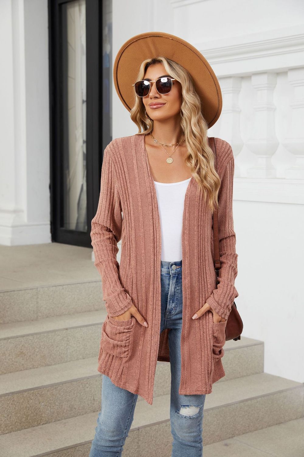 Ruched Cardigan