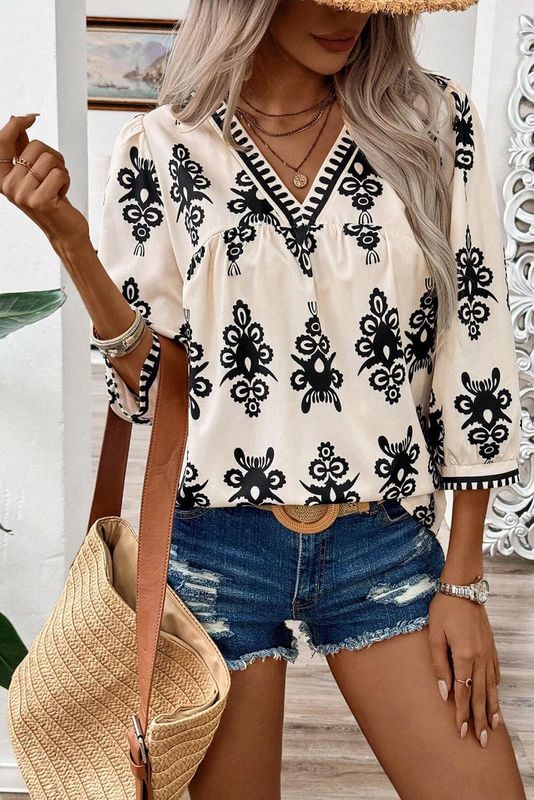 Boho Print Blouse