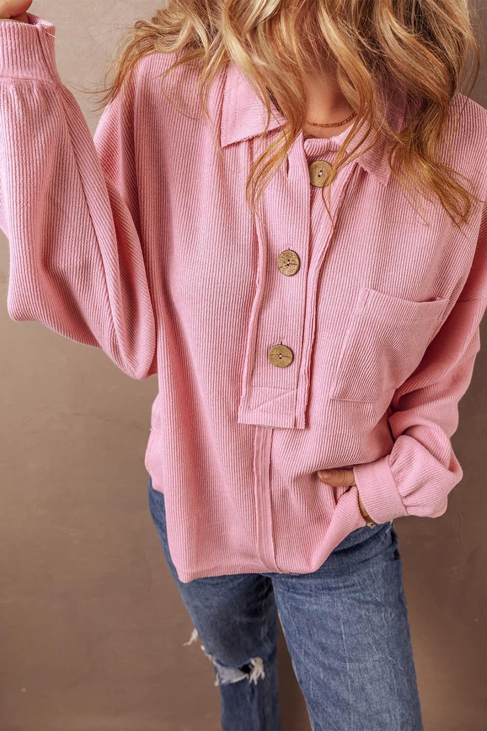 Pink Oversized Pullover