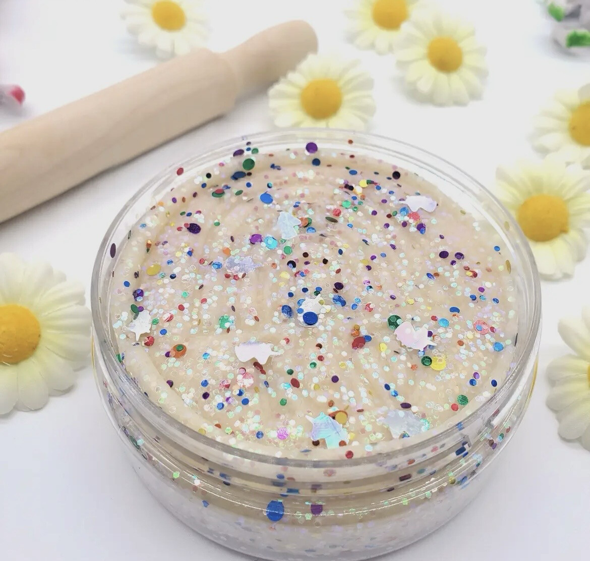 Earth Grown Kids Doughs~ Rainbow Vanilla Buttercream