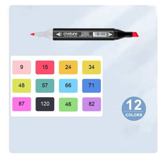 12 piece marker set