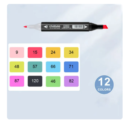 12 piece marker set