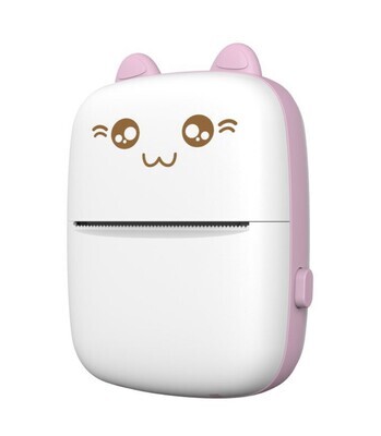 Precision Portable Mini Thermal Printer - Wireless Bluetooth (Pink)