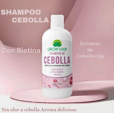 SHAMPOO DE CEBOLLA SIN SAL ULTRA SUAVE CUERO CABELLUDO SECO