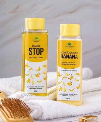 KIT SHAMPOO STOP BANANA + ACONDICIONADOR BANANA 500ml c/u