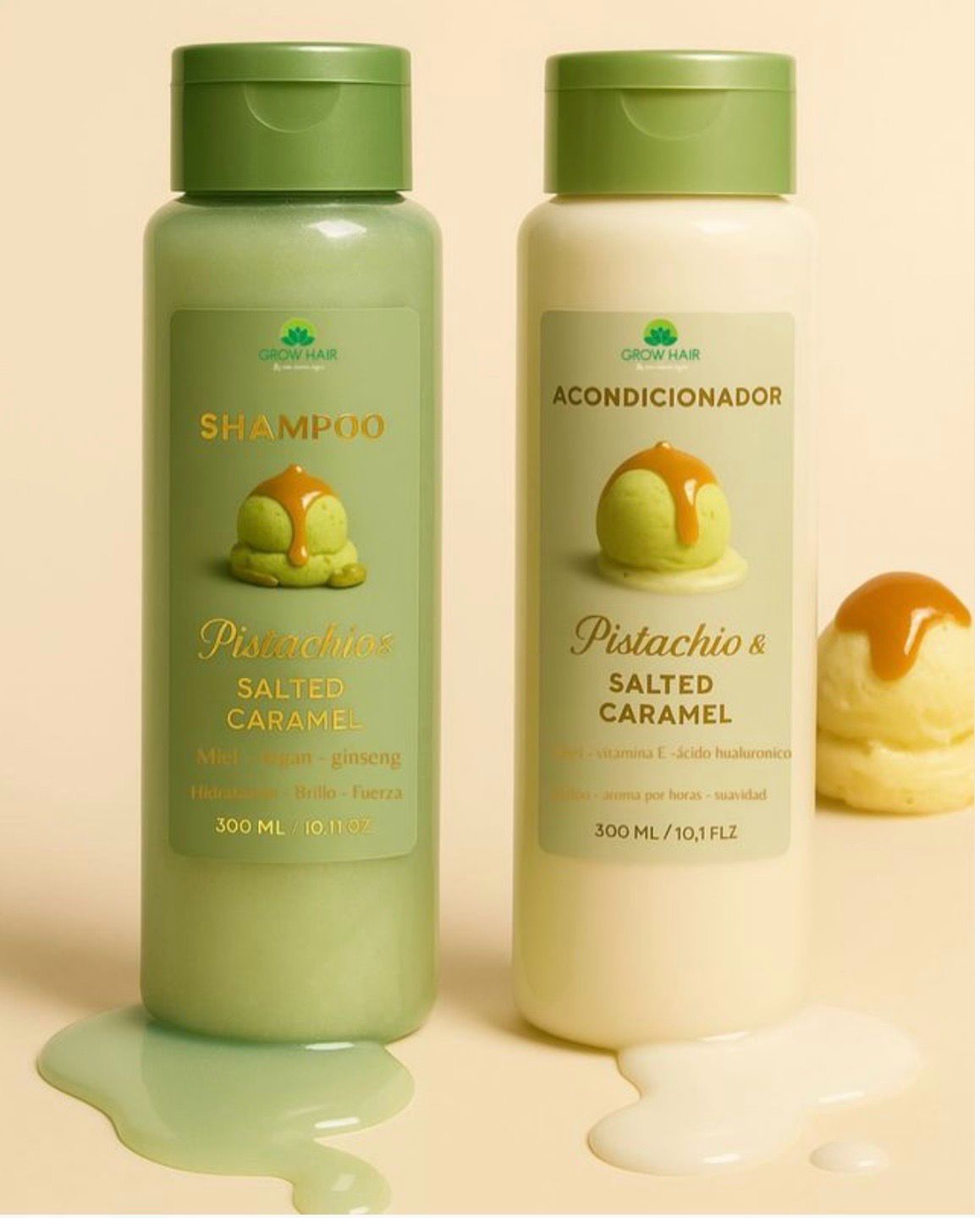 🔆Dúo pistachio shampoo &amp; acondicionador 300ml cada uno