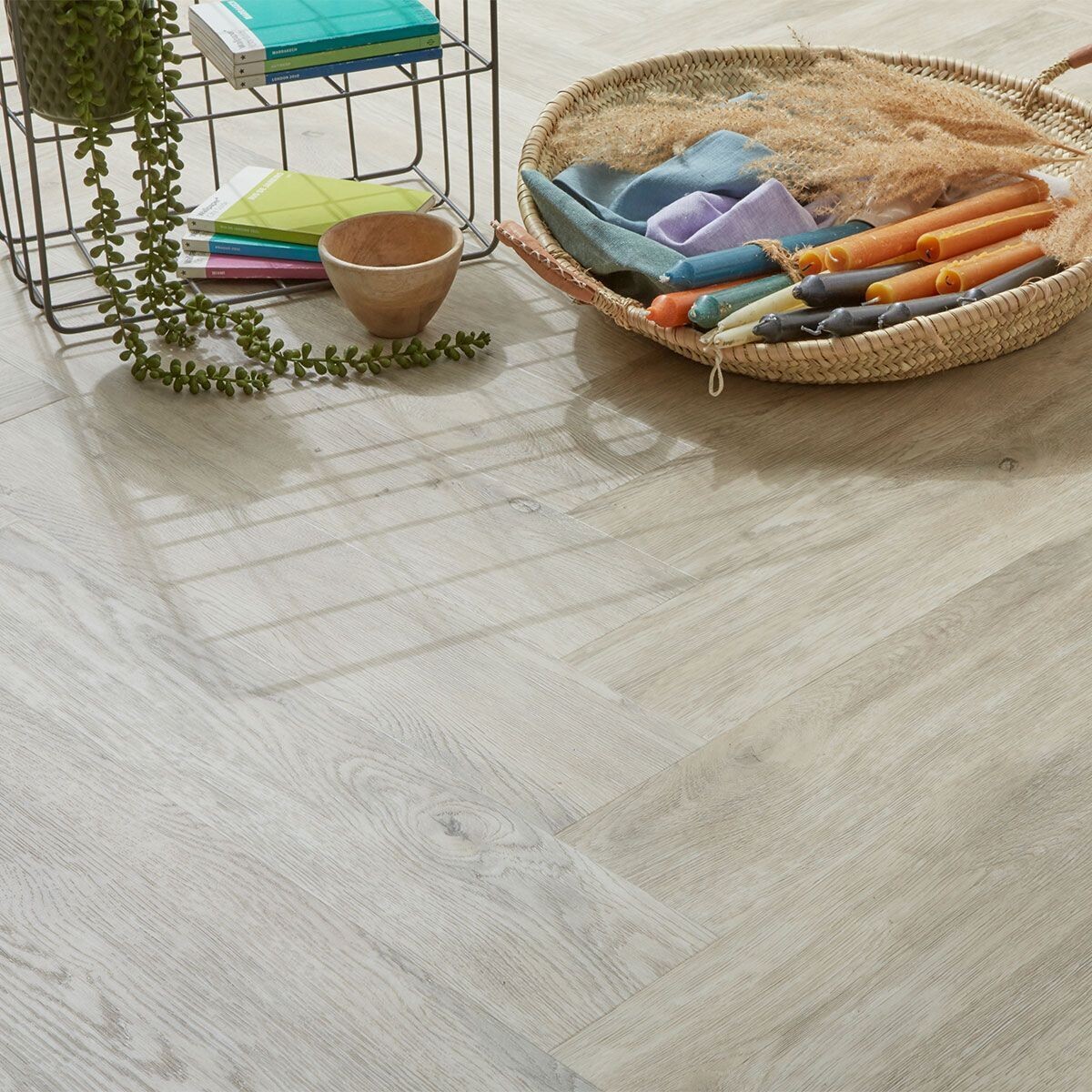 Pale Oak Parquet LVT