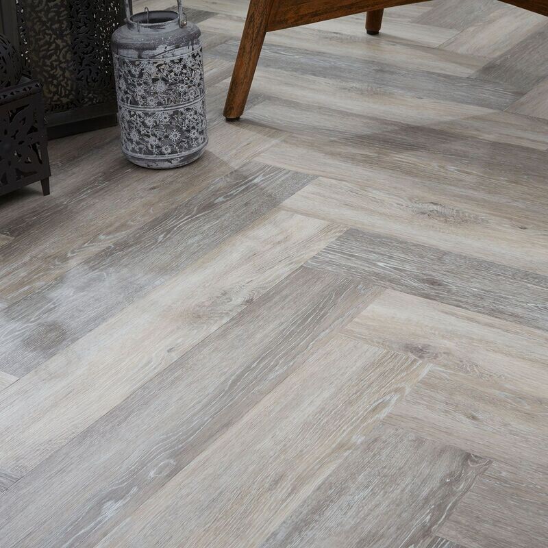 Grey Driftwood Textures Parquet LVT
