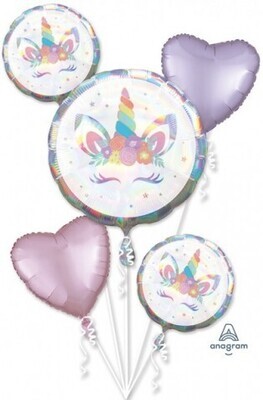 BOUQUET UNICORN PARTY IRIDESCENT