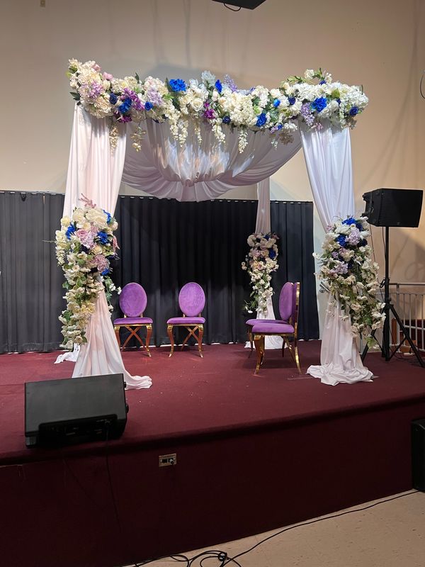 Chuppah with flowers 