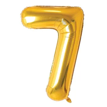 Ballon mylar, 34 pouces, chiffre 7
