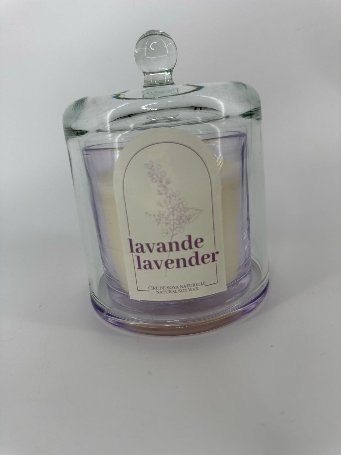 Scented Candle Under a Glass Dome