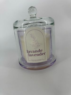 Bougie odorante sous cloche