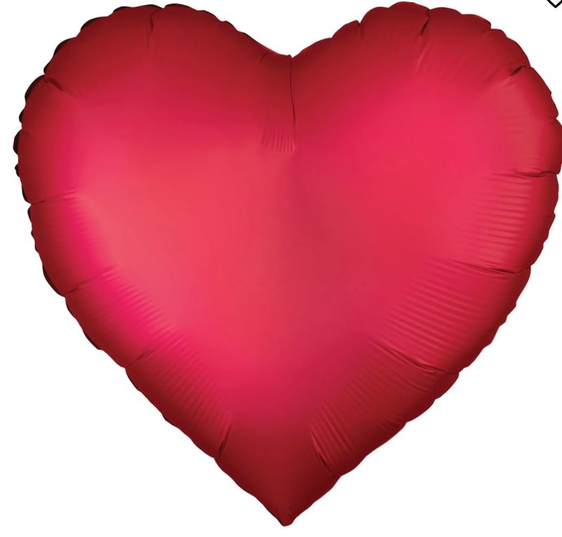 Ballon mylar en coeur