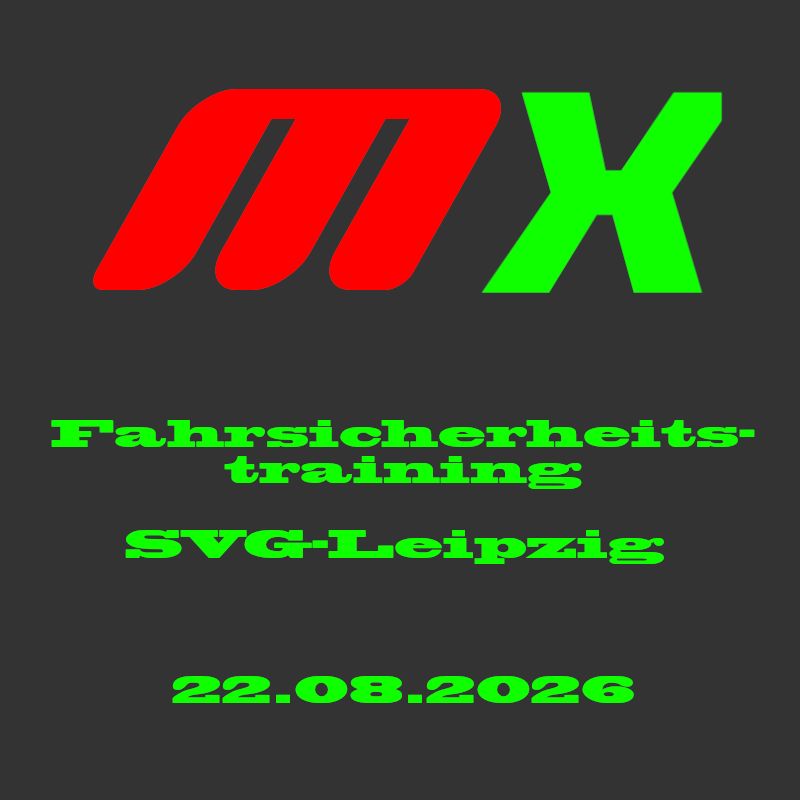 Fahrsicherheitstraining Motorrad SVG Leipzig 22.08.2026