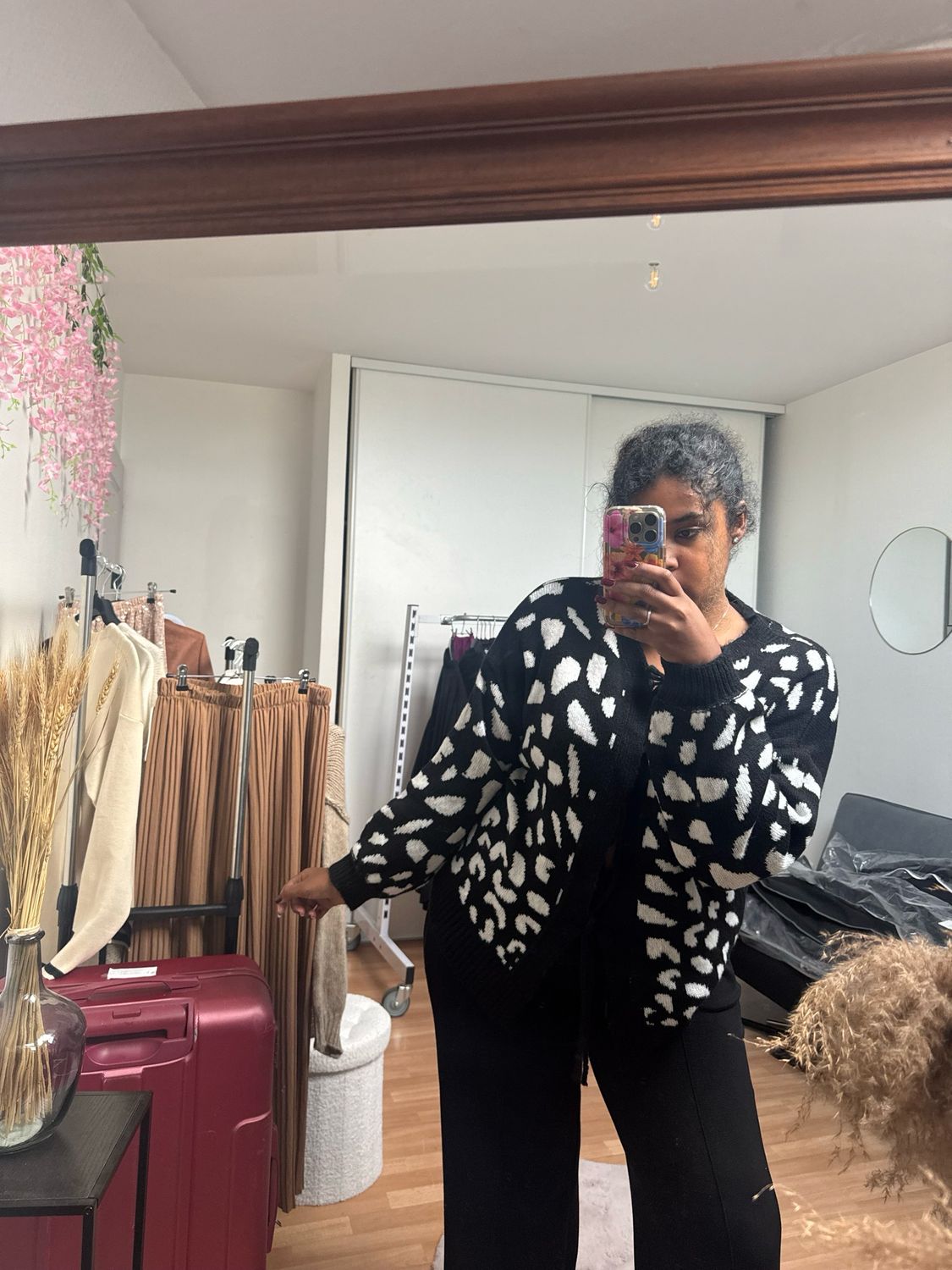 Gilet à noeuds léopard