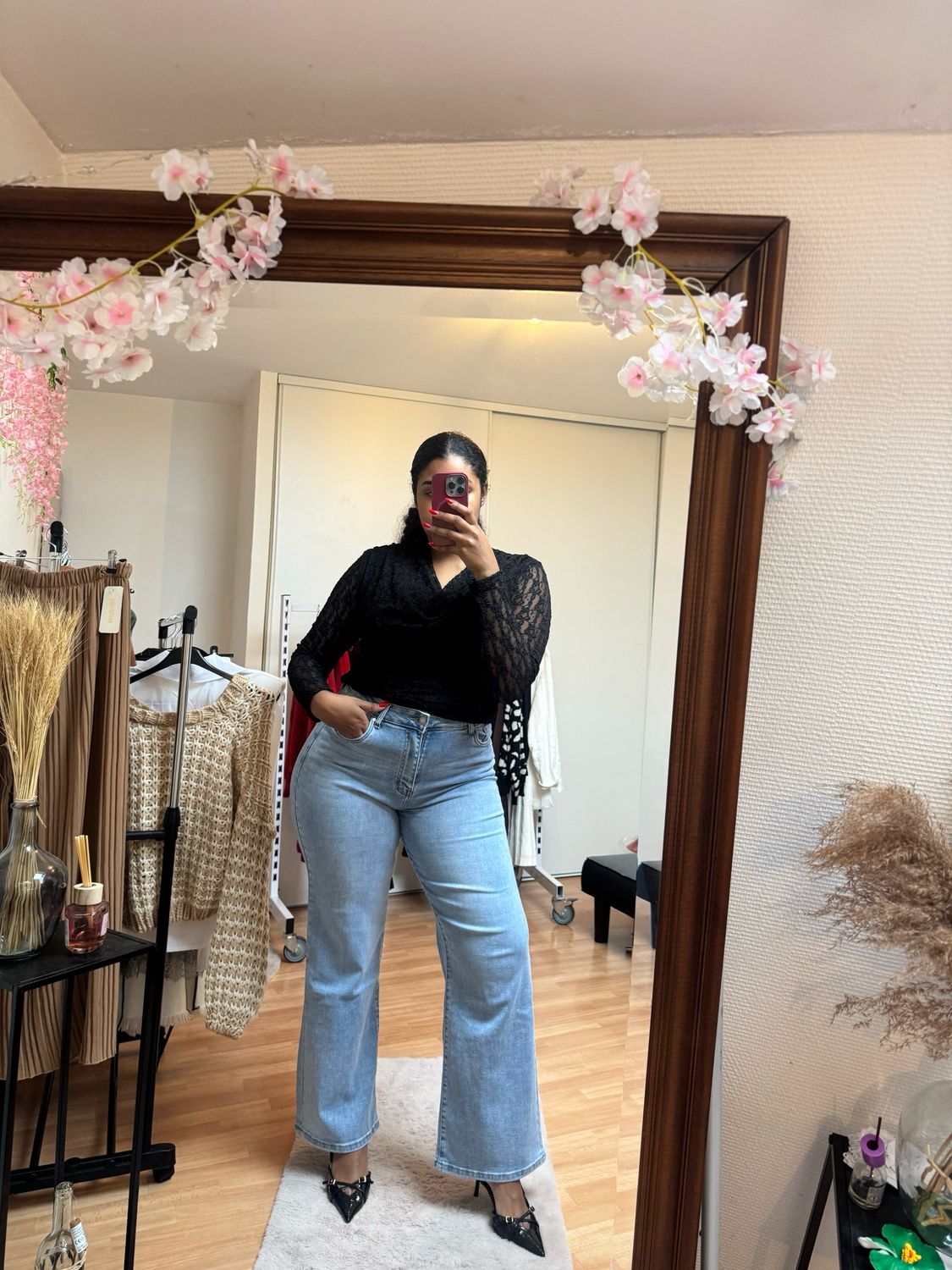 Jean taille haute stretch