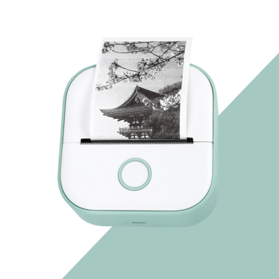 Portable Mini Wireless Thermal Pocket Printer Self-adhesive Stickers