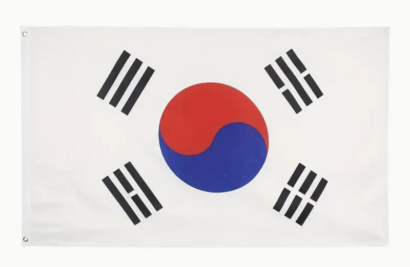 Drapeau Coréen Taegeukgi 90 cm x 150 cm