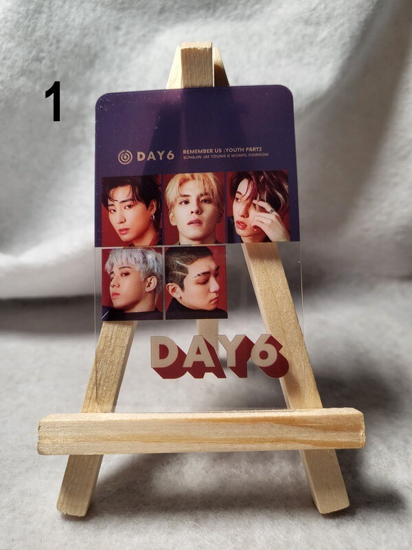 Cartes transparentes DAY6 – Pour les fans de K-Rock et K-Pop