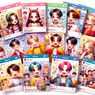 Catégorie Photocards KPOP Instagram 0,90€