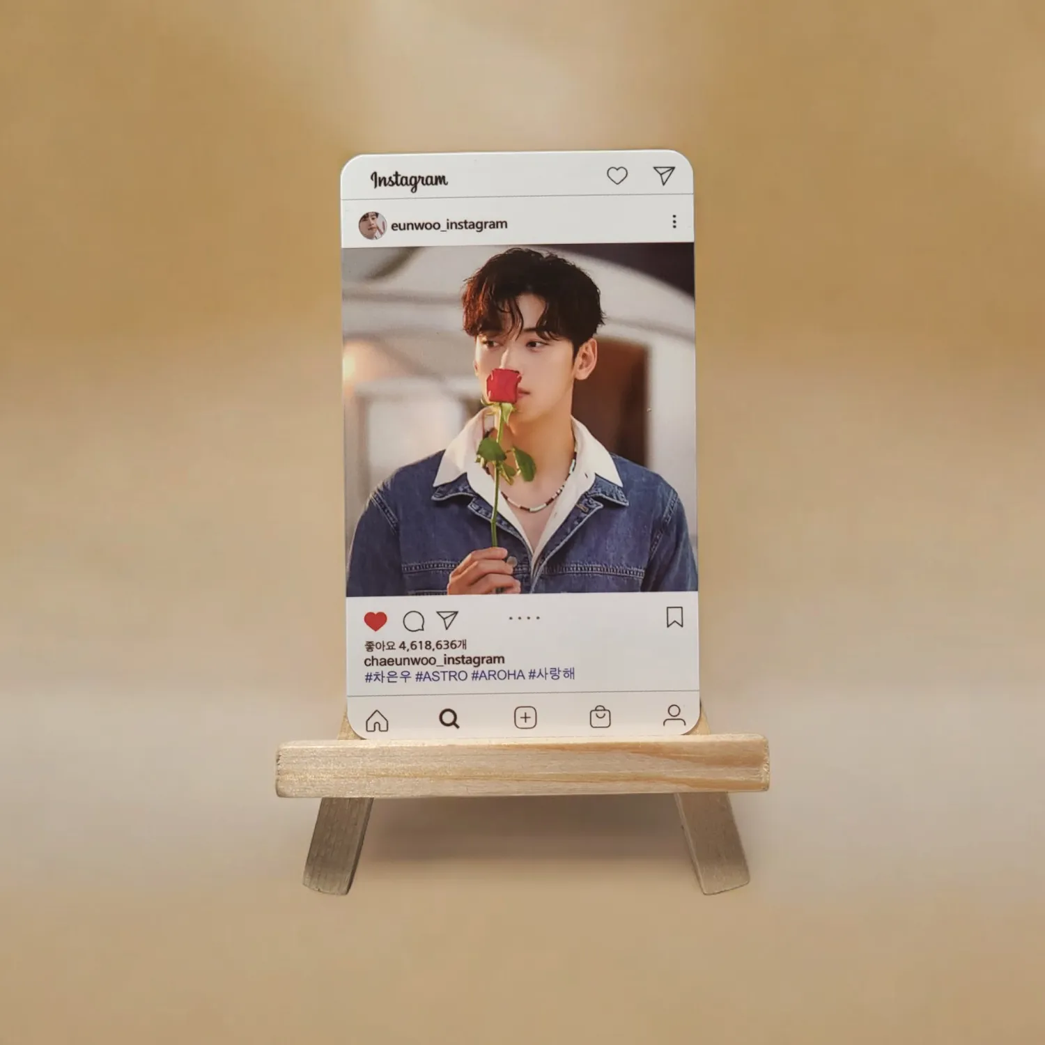 Photocards Insta CHA EUN WOO Série 2 - 15 Modèles Uniques