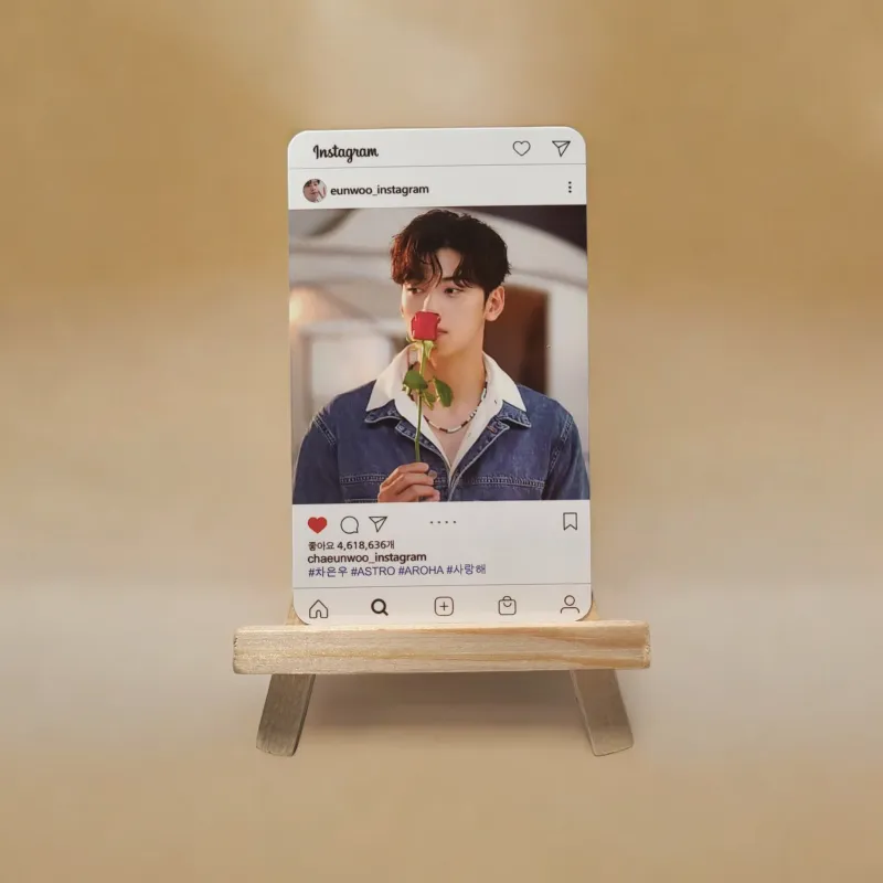 Photocards Insta CHA EUN WOO Série 2 - 15 Modèles Uniques