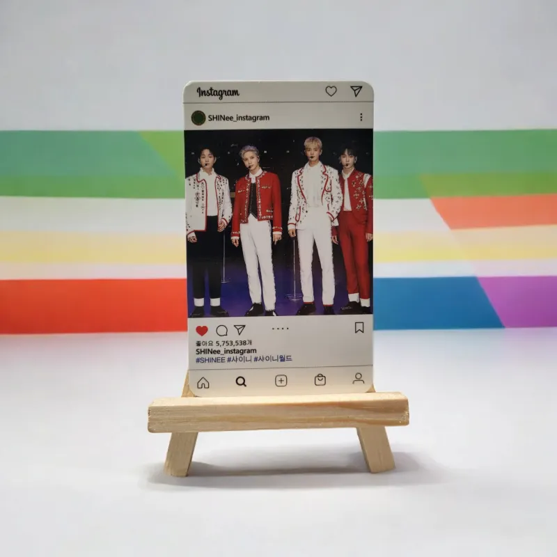 Photocards Insta SHINEE Série 1 - 15 Modèles Uniques