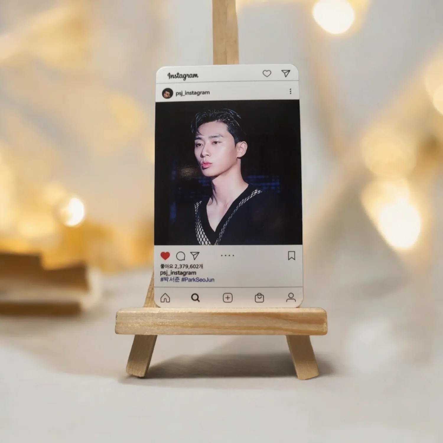 Photocards Insta PARK SEO JOON Série 2 - 15 Modèles Uniques